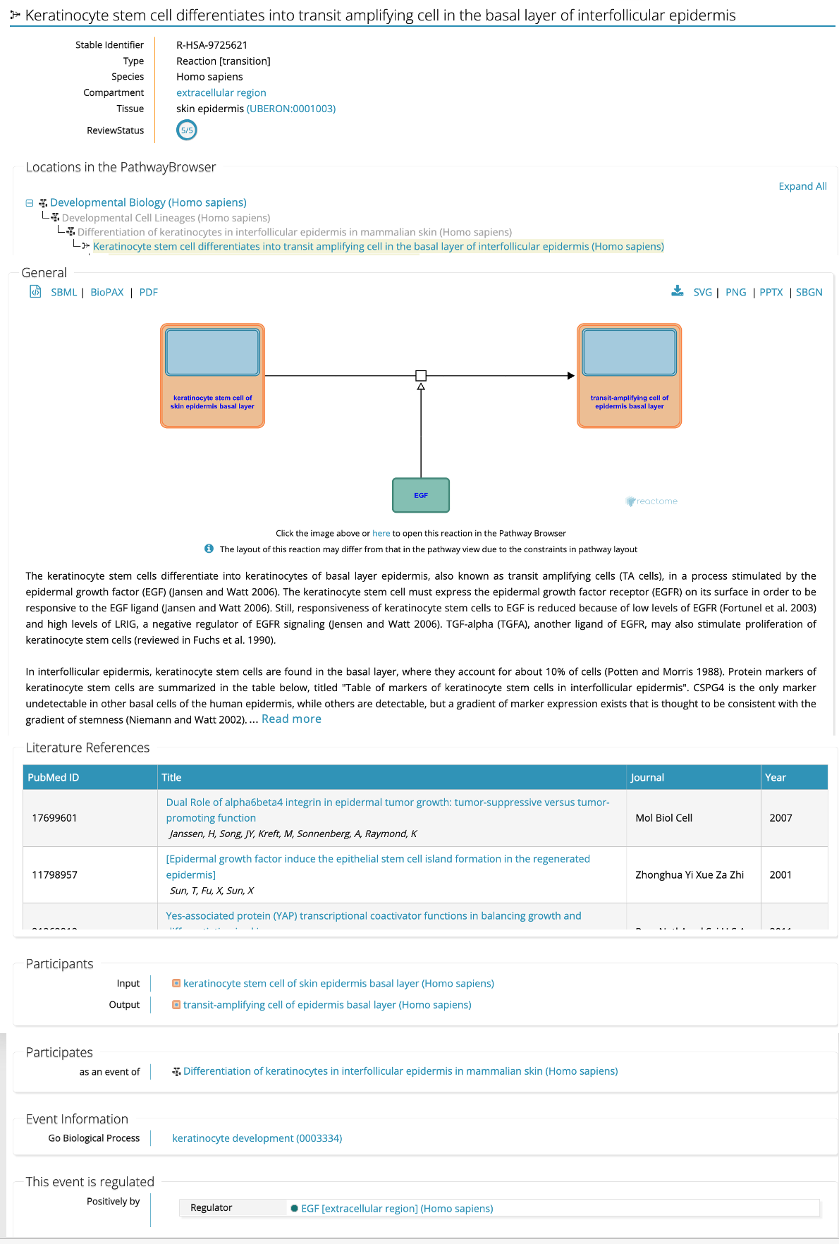 Figure 5. Details page for Cell Development Step